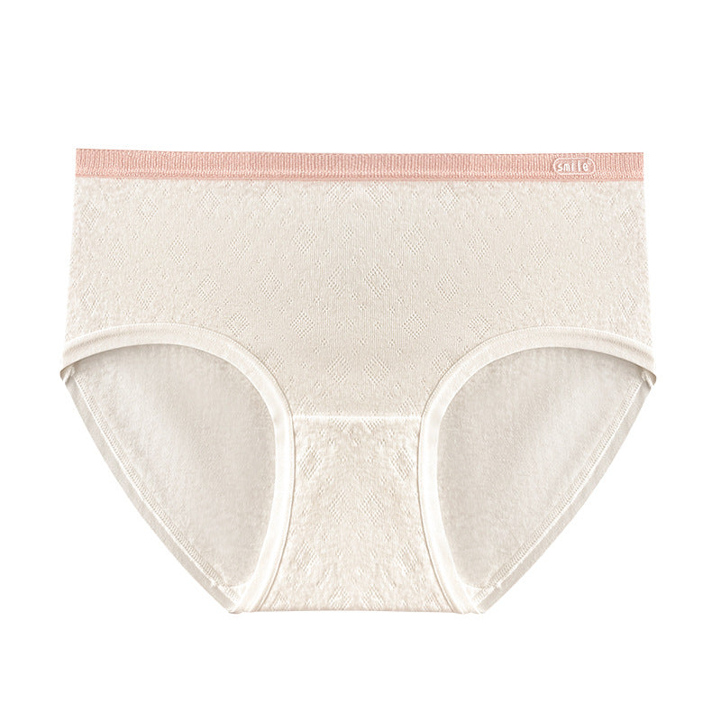 5A Bacteriostatic  Cotton Mid-Waist Briefs (Pack of 2 )