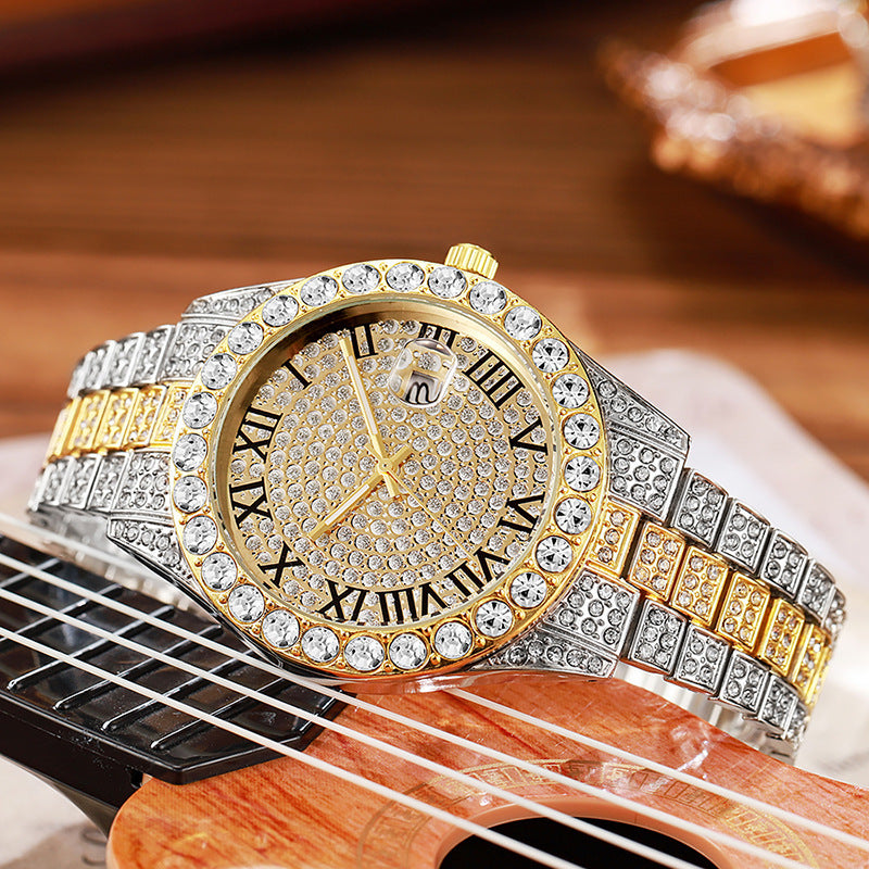 Rhinestone Quartz Watch for Women