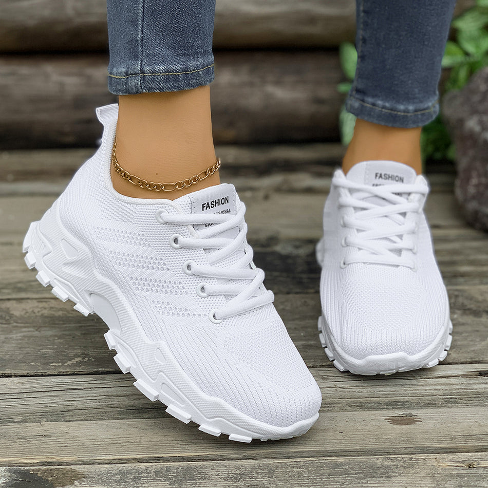 Women's Shoes 2025 Autumn Versatile Fly-Knit Mesh RunningNew