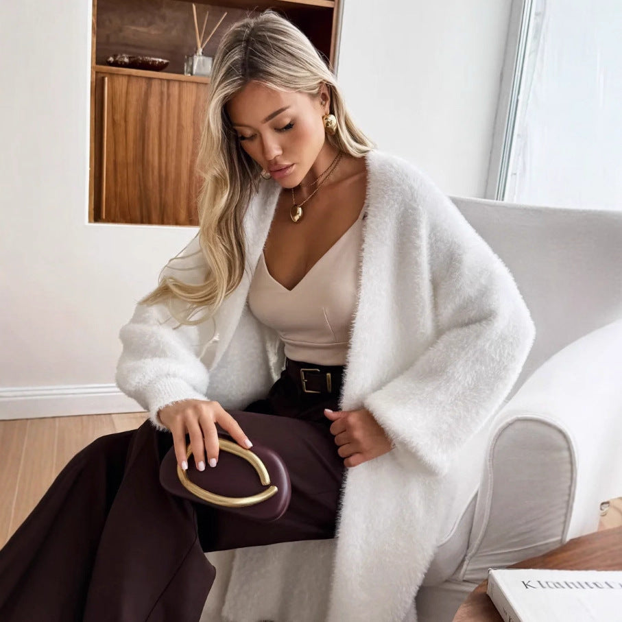 Women’s Furry Knit Cardigan