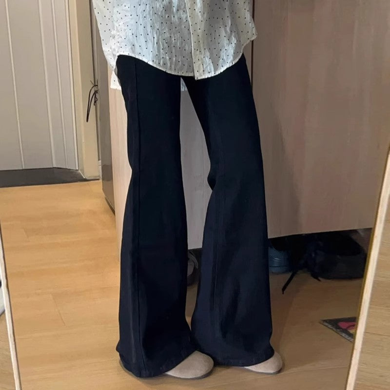 Plus-Size Bell-Bottom Jeans
