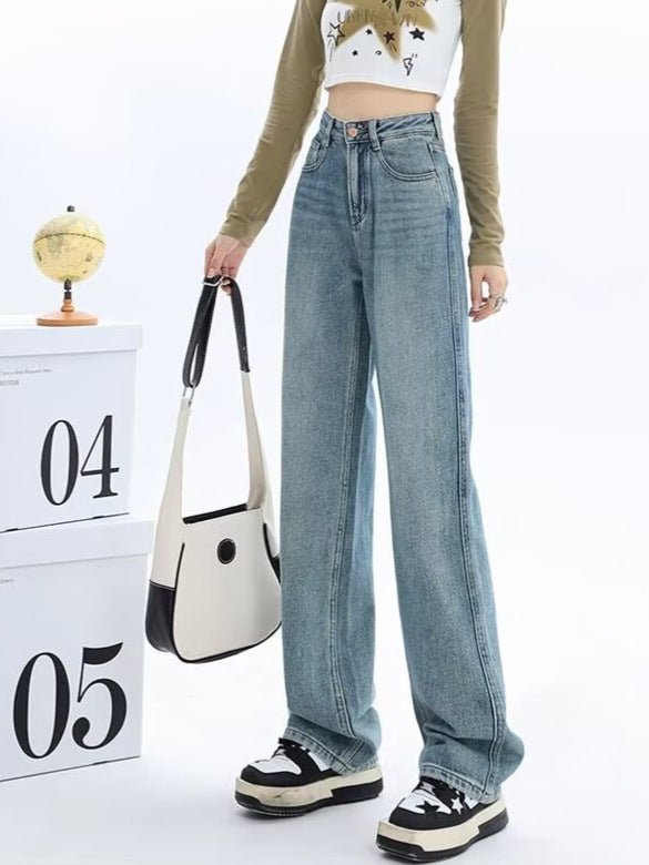 2025 Winter Fleece-Lined High-Waist Wide-Leg Women’s Pants
