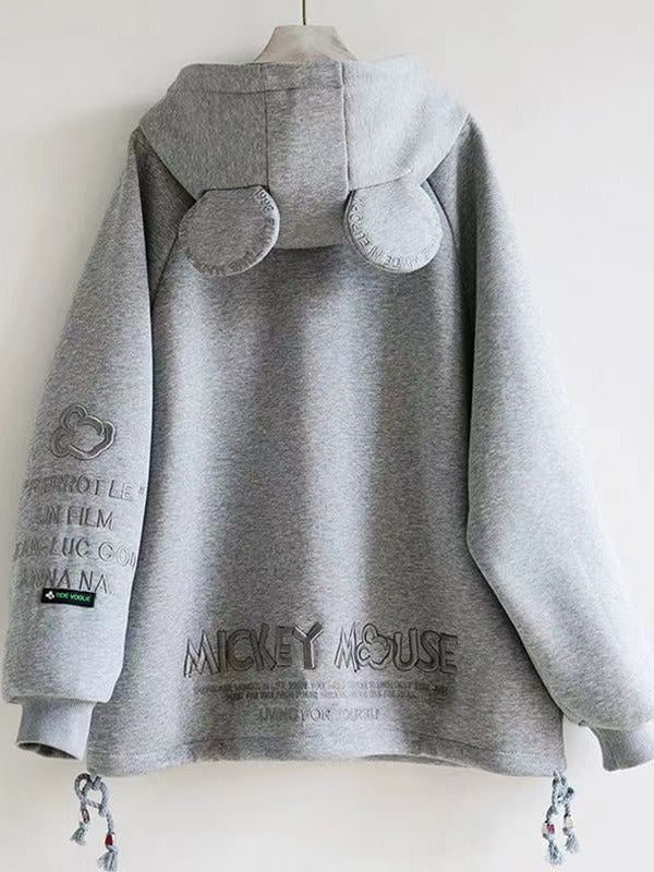 2023 Fleece-Lined Embroidered Loose Women’s Sweater