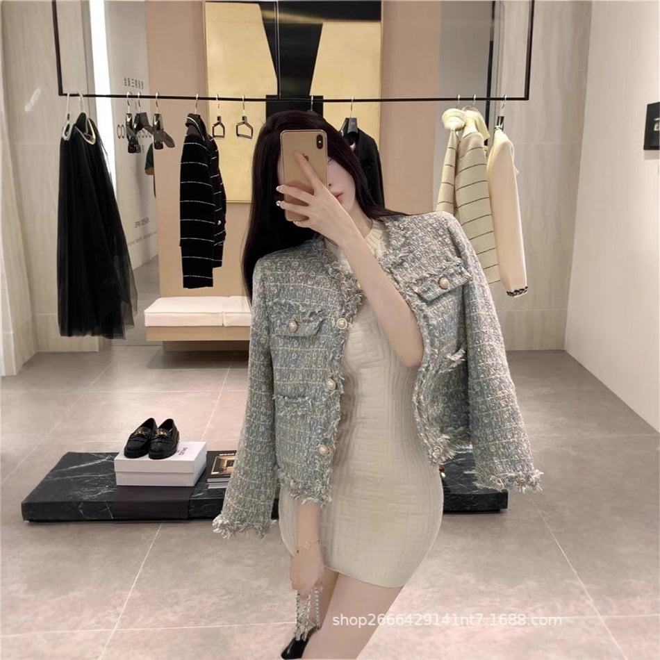 Women’s Chanel-Style Tweed Coat