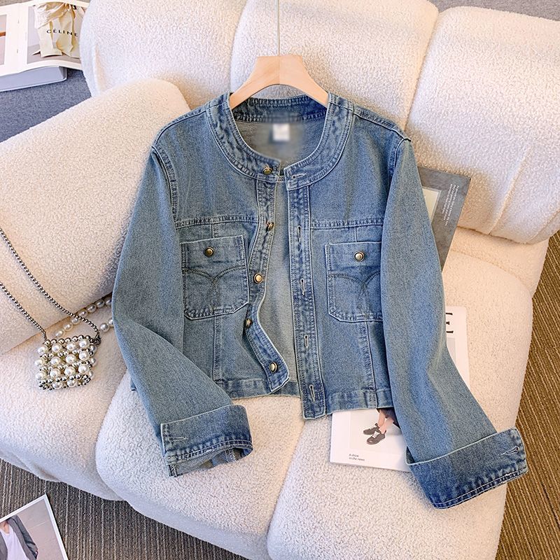 Loose Slim Denim Jacket for Women