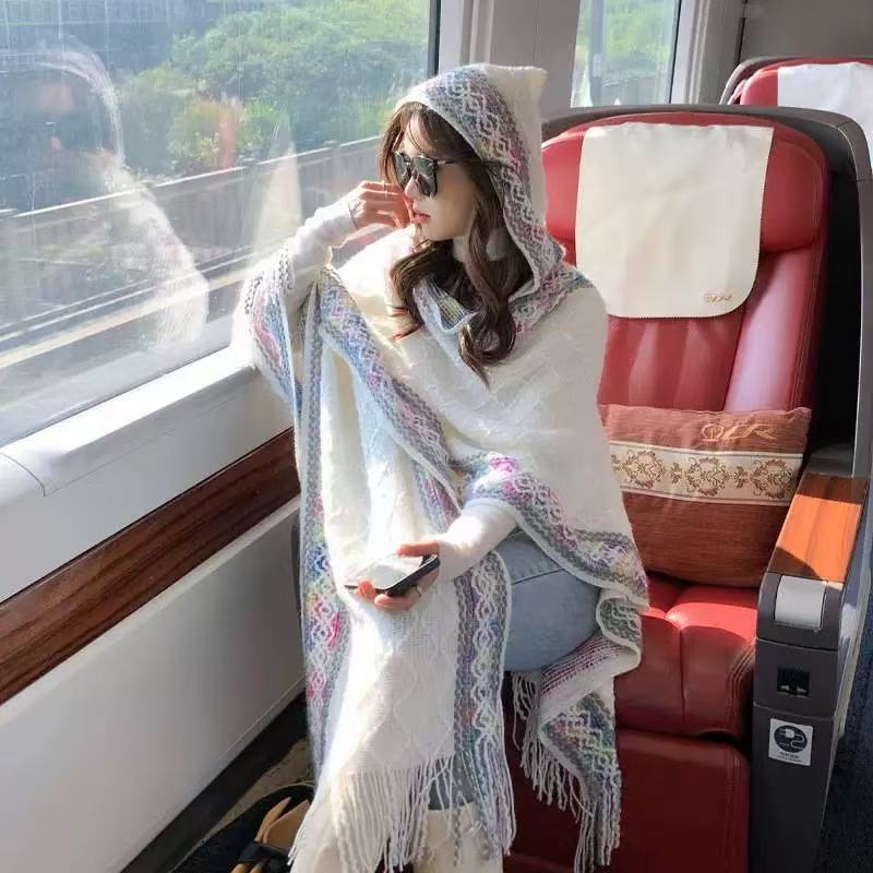 Ethnic Hooded Shawl