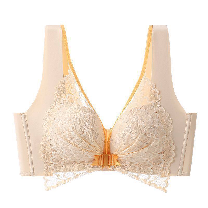 Seamless Front Closure Push Up Bra with Architectural Back Design