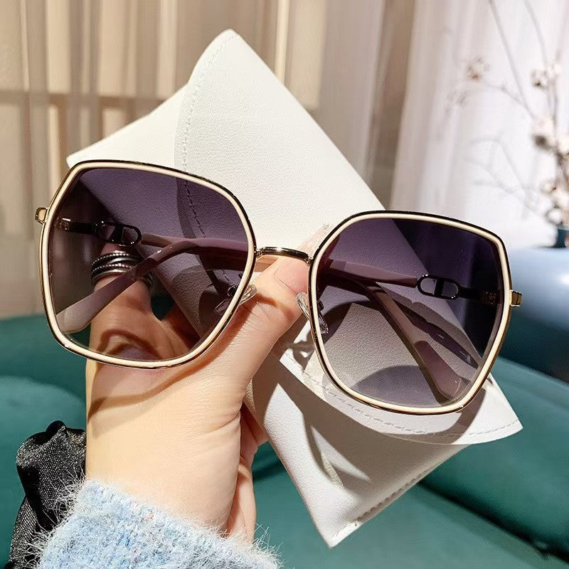 Unisex Small Metal Sunglasses