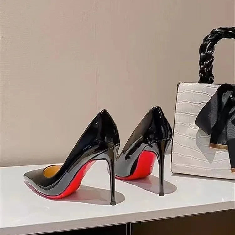 Pointed Toe Red Bottom Heels Women