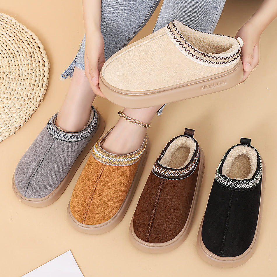 Women’s Fleece-Lined Winter Cotton Snow Boots