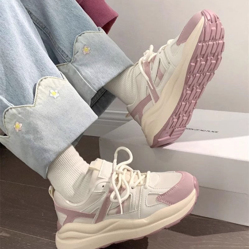 Women’s Forrest Gump Cream Thick-Soled Casual Summer Shoes
