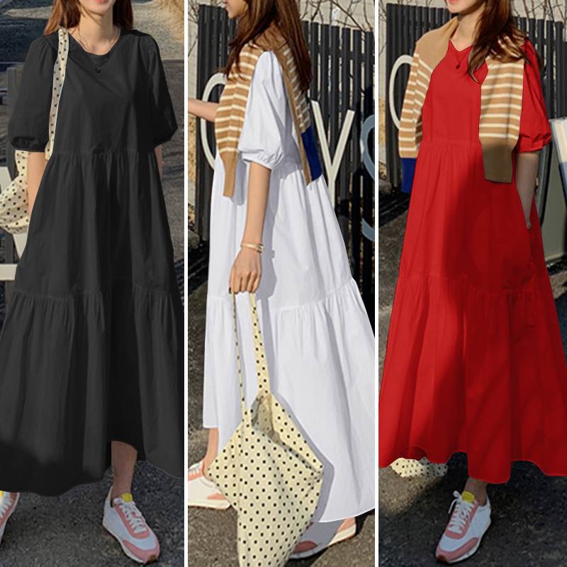2026 Spring OL Cotton A-Line Dress for Women
