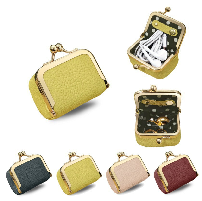 Mini Jewelry & Coin Pouch – Genuine Leather Organizer