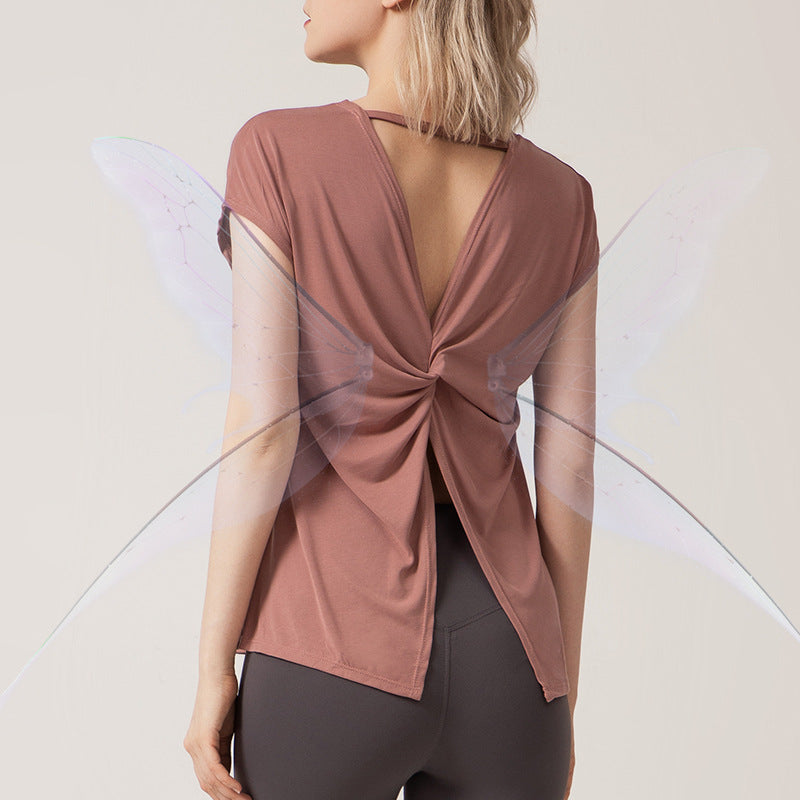 European Slit-Back Loose Sports Tee