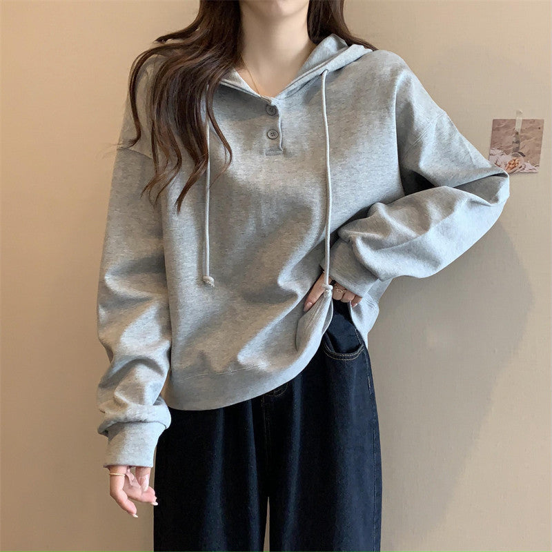 Loose Korean Hoodie – All-match Spring Autumn Jacket