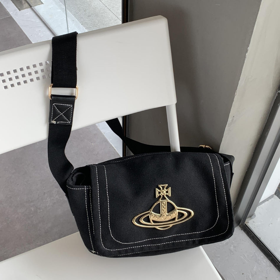 Vintage Logo Canvas Crossbody Bag Women