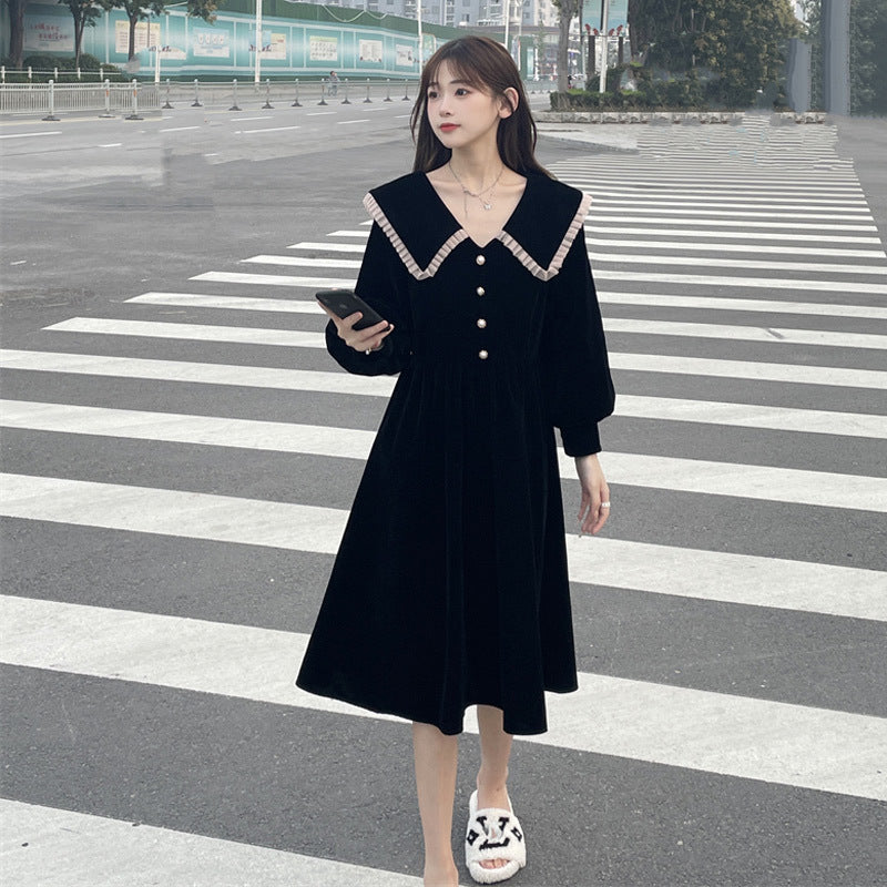 French Velvet Dress