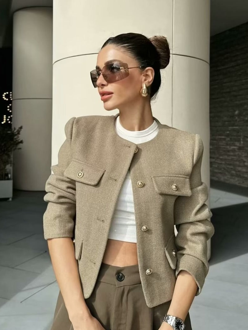 Chanel Style Button Short Suit Jacket Women