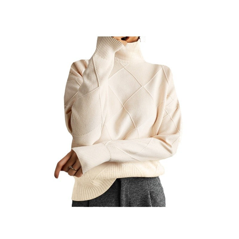 Women’s High-Neck Ice Cream Knit Sweater
