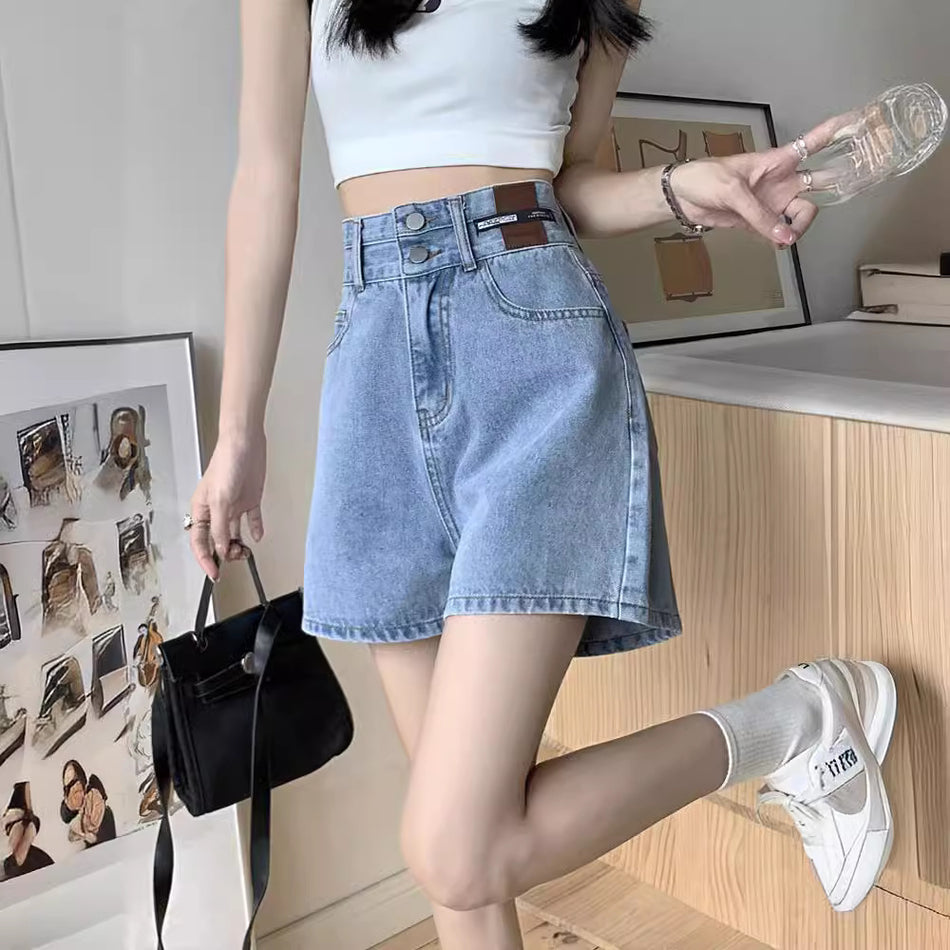 High Waist Denim Shorts