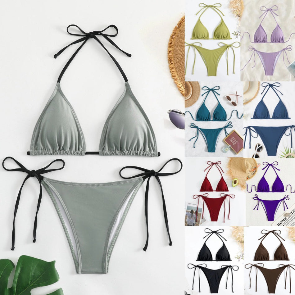 Women’s Sexy Backless Bikini – Two-Piece Hot Girl Swimsuit