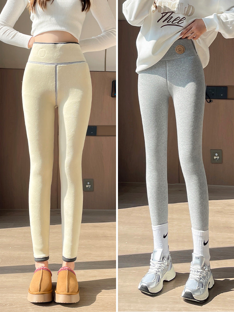 Women’s Lamb Wool Thick Fleece-Lined Leggings