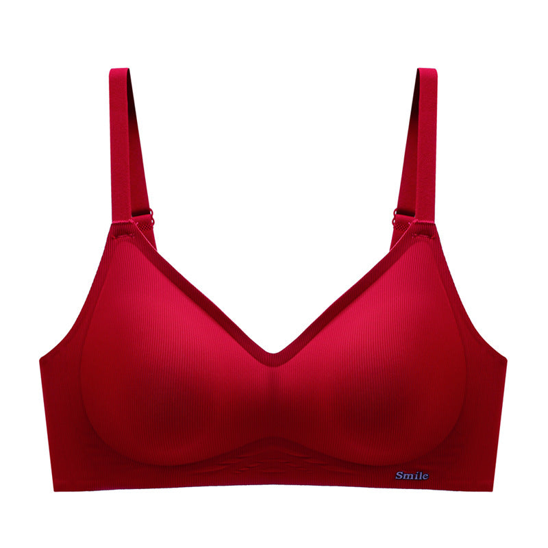 Jelly Strip Push-Up Bra – No-Cut, Wireless Latex Bra for Women