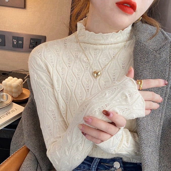 Winter Women’s Half-High Collar Knitted Top