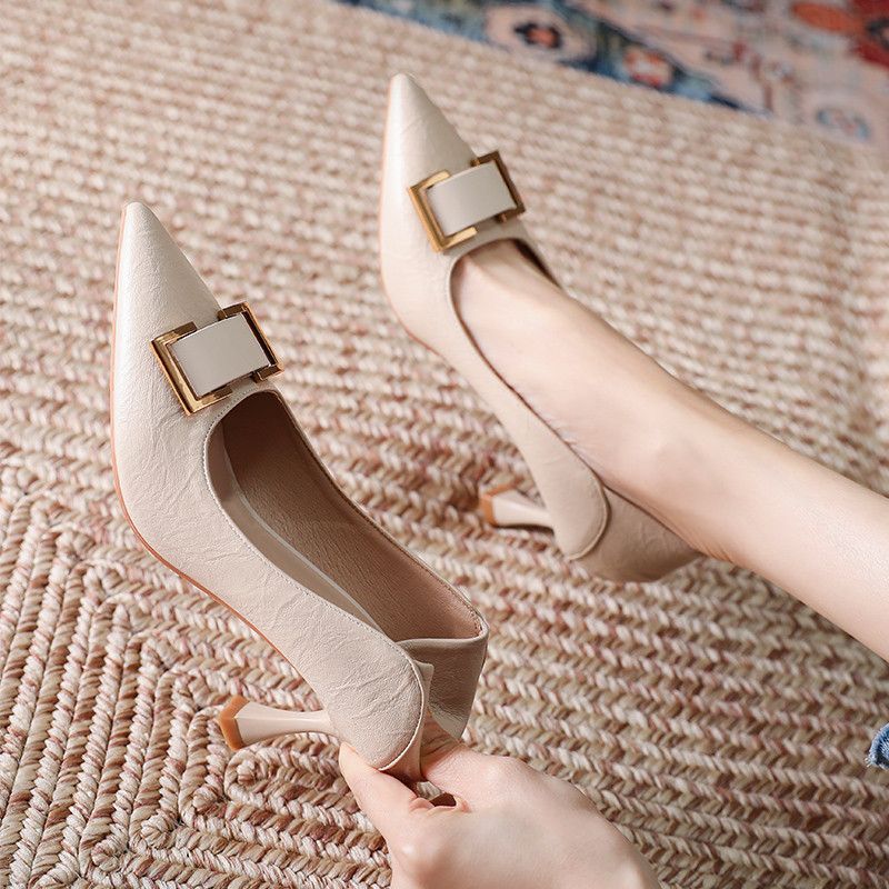 French Commuter Pointed Toe Pumps Women