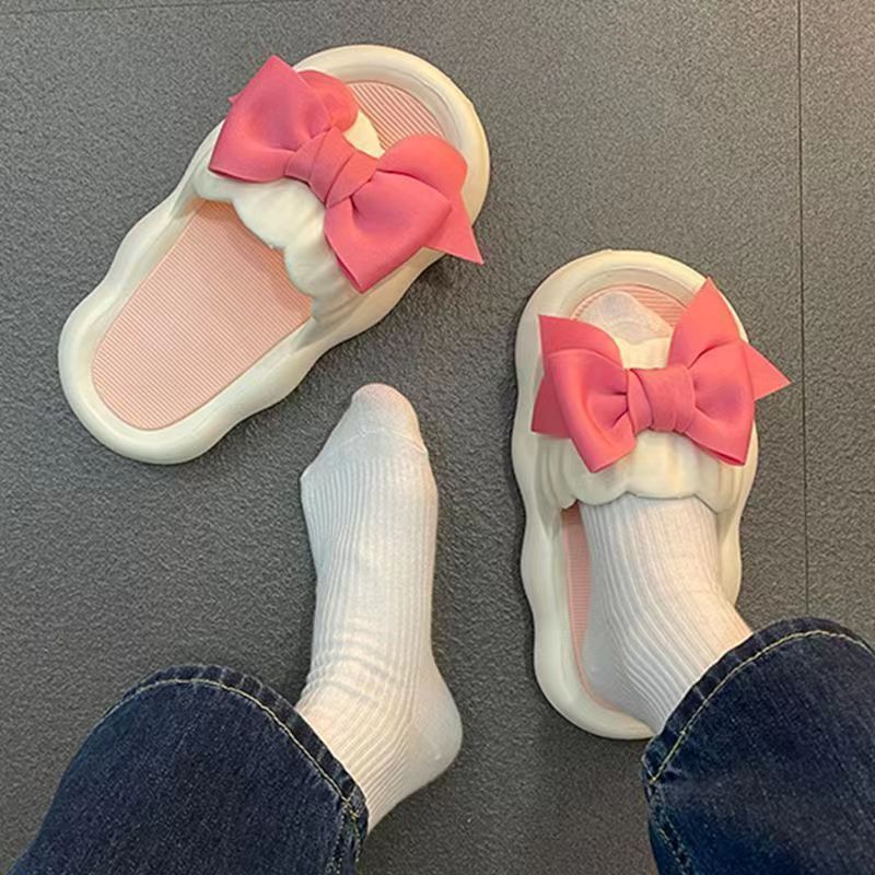 Bow Princess Sandals – Soft Summer Slippers for Women