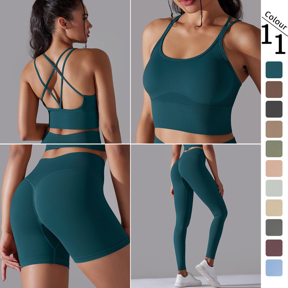 Women's 3-Piece Yoga & Fitness Suit