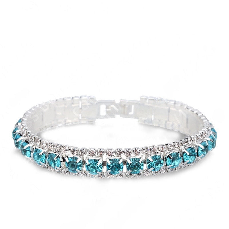 Amazon Explosions Rhinestone Bracelet – Full Diamond Wedding Accessory