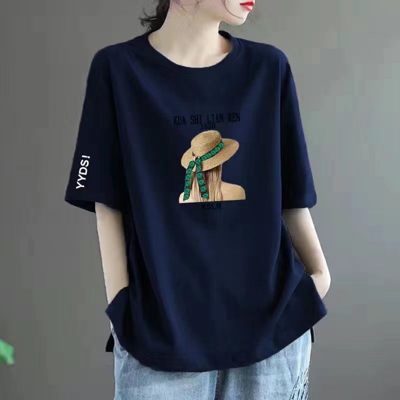 Summer Plus-Size Cotton T-Shirt