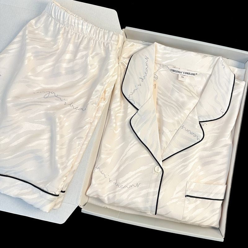 New Ice Silk Summer Pajama Set for Women