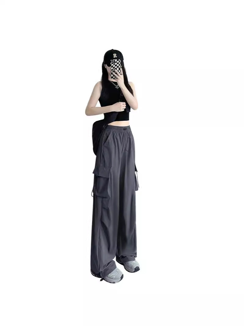 Women’s Quick-Dry High-Waist Ice Silk Pants