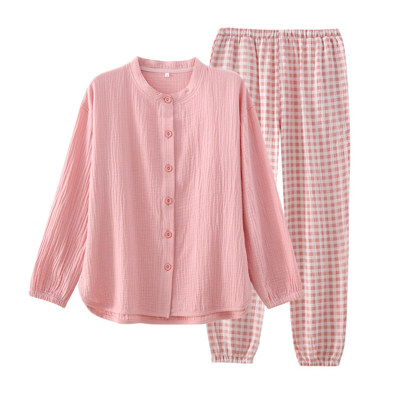 Women’s Cotton Plaid Pajama Set