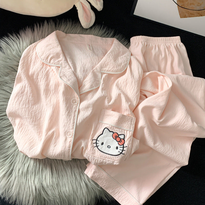 Cloud Cotton Pajamas Cute Girlish Set