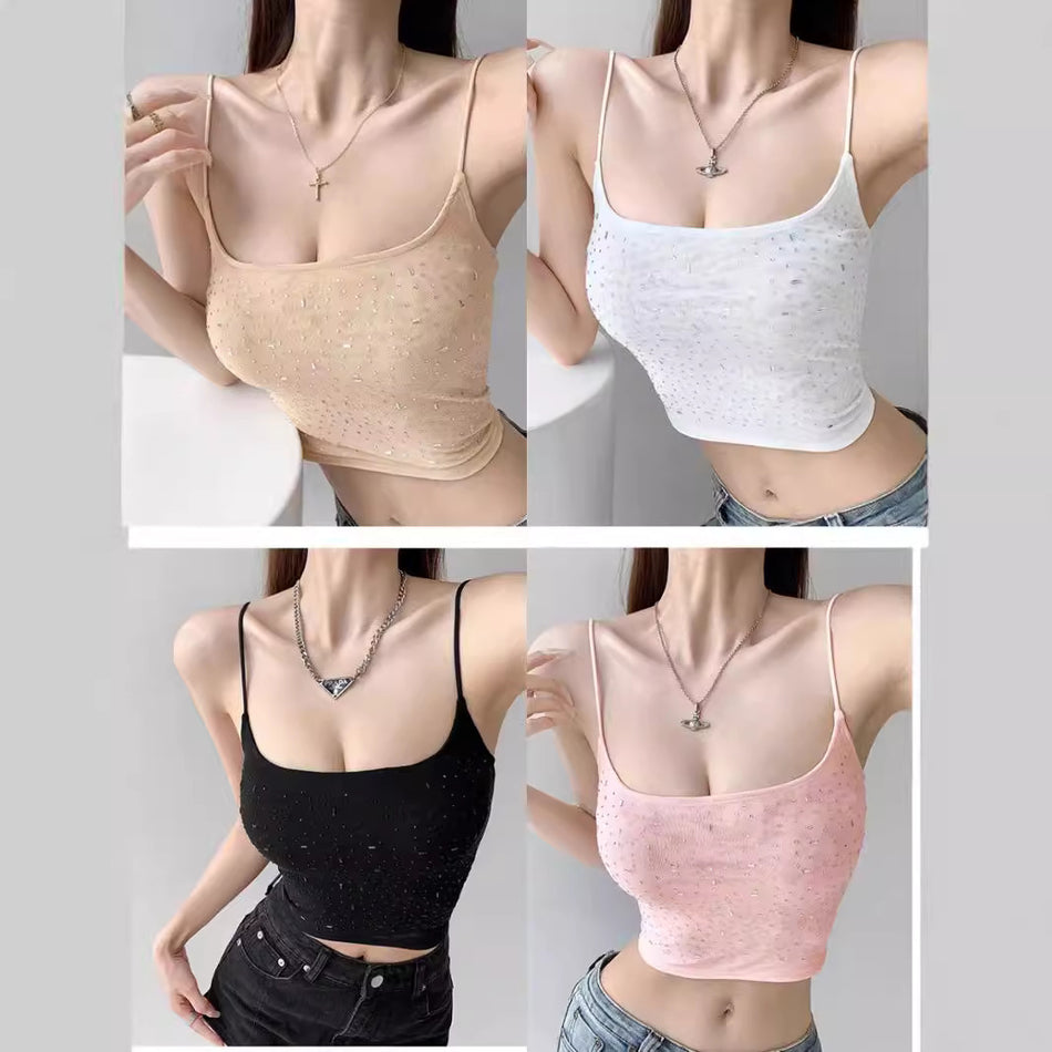 Women's Diamond Suspender Vest – Slim Fit Street Style