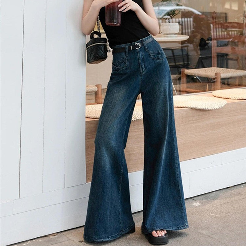 Vintage Dark Blue Horn Jeans