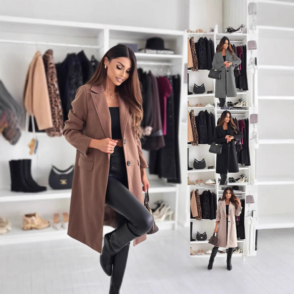 Women’s Simple Wool Coat