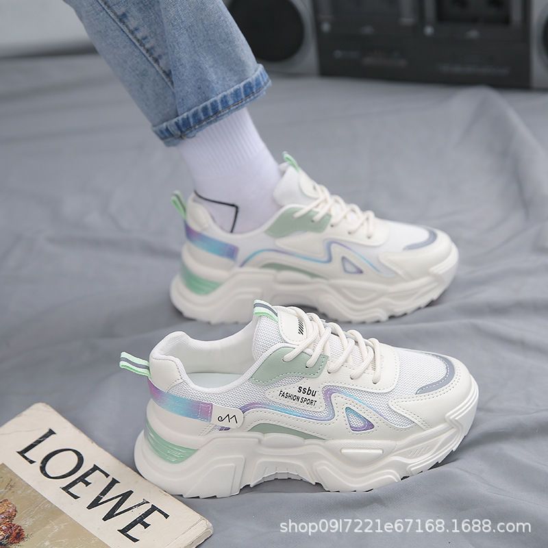 Versatile Thick-Soled Dad Sneakers for Women