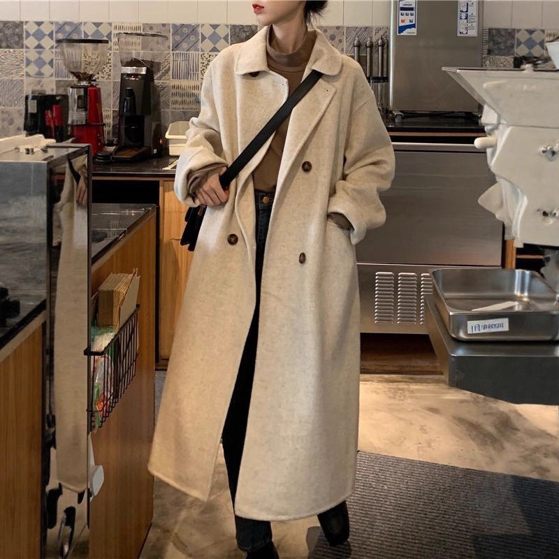 Korean Hepburn Wool Coat