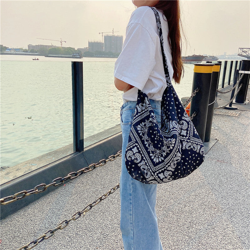 Vintage Cashew Flower Crossbody Bag – Ethnic Canvas Chic