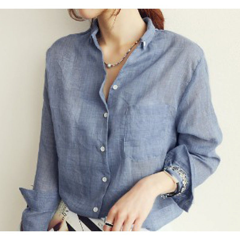 Women's Casual Cotton Linen Shirt – Light & Breezy 🌿