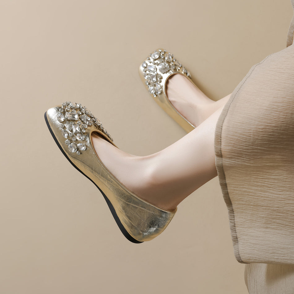 Rhinestone Square Sandal