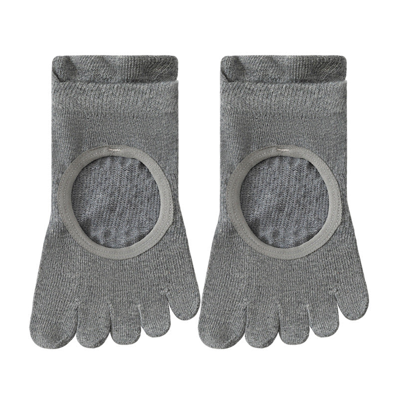 Professional Non-Slip Silicone Toe Yoga Socks (Pack of 3)