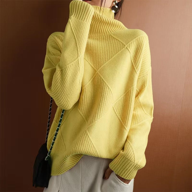 Women’s Loose Turtleneck Knitwear Autumn Winter 2025