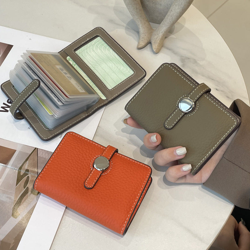 Women's Genuine Leather Card Bag | Large Capacity