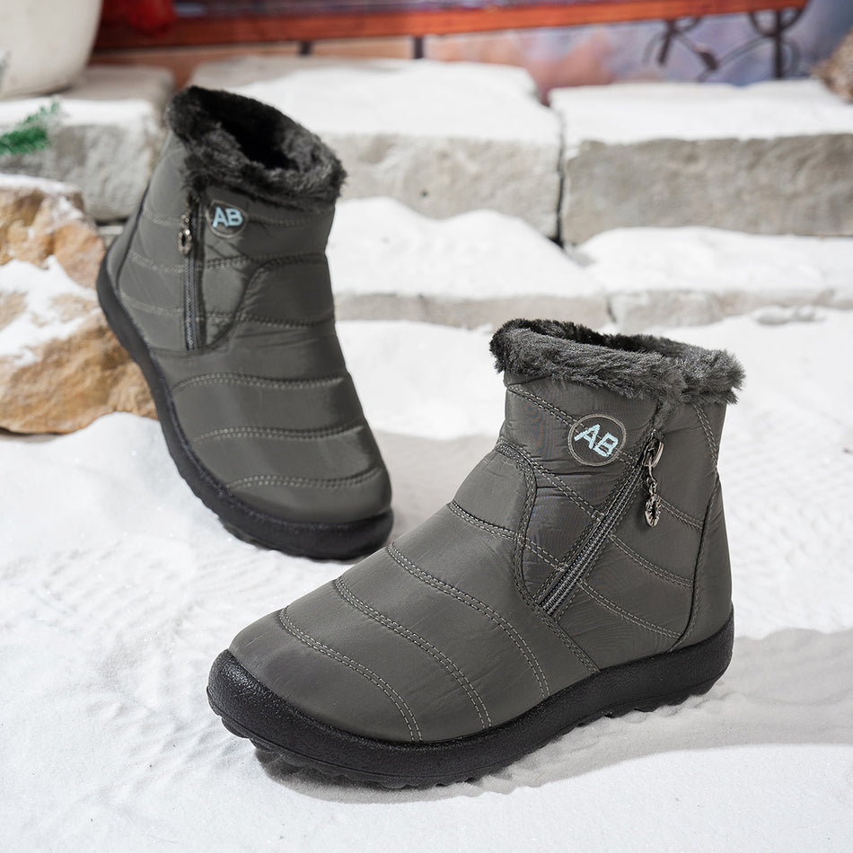 Waterproof Warm Snow Boots for Women – Non-Slip Cotton