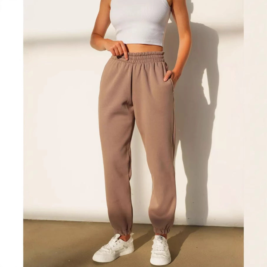 2025 Women’s Fleece-Lined Warm Jogger Sweatpants